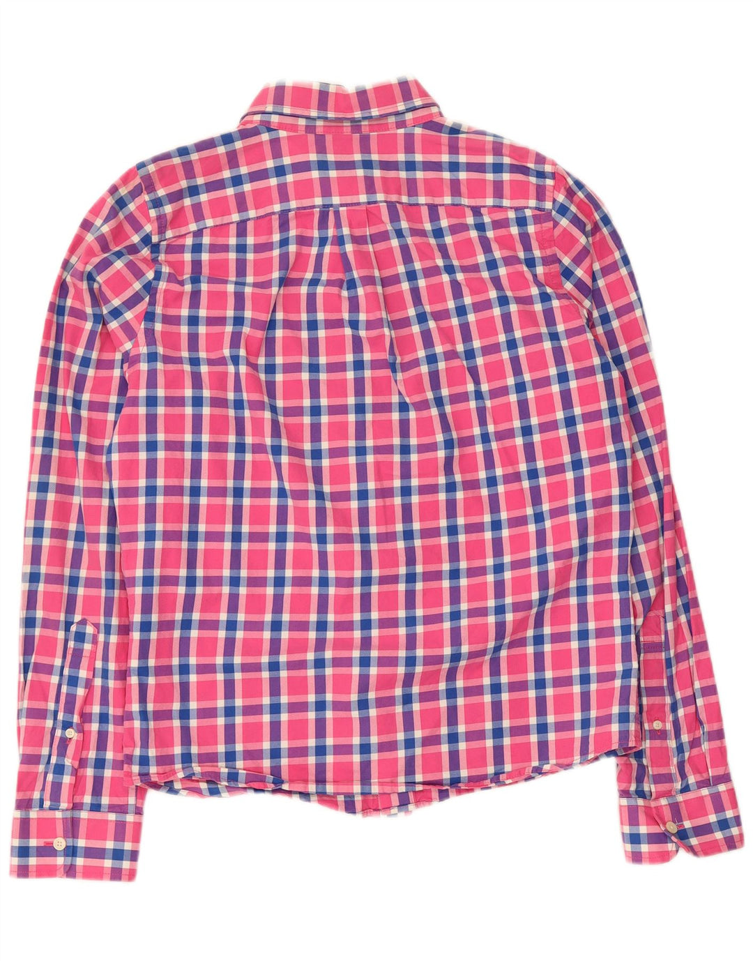 Abercrombie & Fitch Mens Muscle Shirt Medium Pink Check Cotton