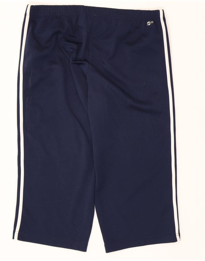 ADIDAS Mens Capri Tracksuit Trousers Large  Navy Blue Polyester Vintage Adidas and Second-Hand Adidas from Messina Hembry 