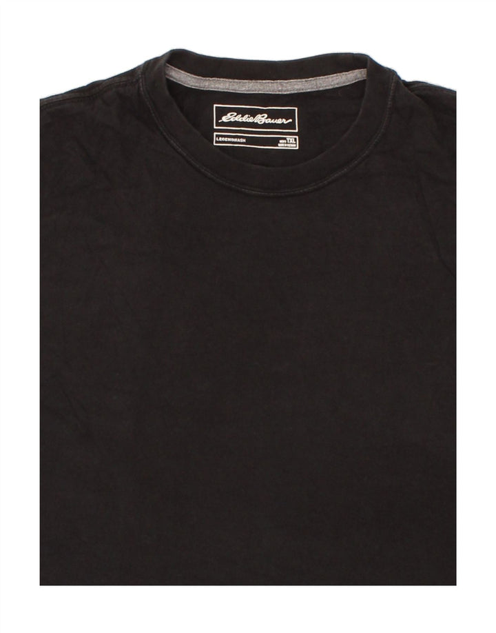 EDDIE BAUER Mens T-Shirt Top XL Black Cotton Vintage Eddie Bauer and Second-Hand Eddie Bauer from Messina Hembry 