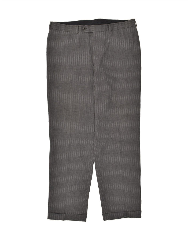 BROOKS BROTHERS Mens Straight Suit Trousers W41 L31  Grey Pinstripe | Vintage Brooks Brothers | Thrift | Second-Hand Brooks Brothers | Used Clothing | Messina Hembry 
