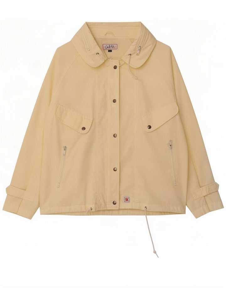 Vintage Womens Utility Jacket IT 42 Medium Yellow Polyester