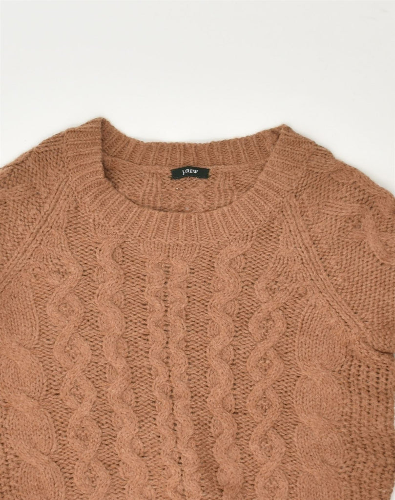 J. CREW Womens Crew Neck Jumper Sweater UK 10 Small Brown | Vintage J. Crew | Thrift | Second-Hand J. Crew | Used Clothing | Messina Hembry 