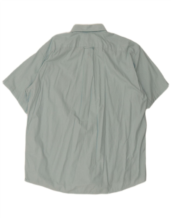 Lacoste Mens Short Sleeve Shirt Size 42 Large Blue