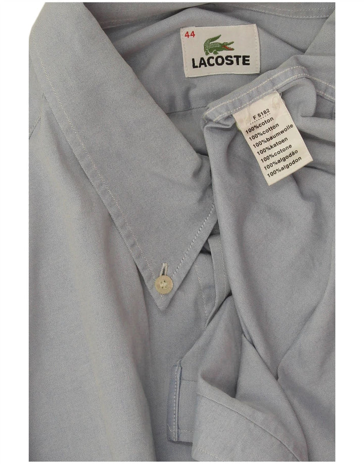 Lacoste Mens Shirt Size 44 XL Blue Cotton