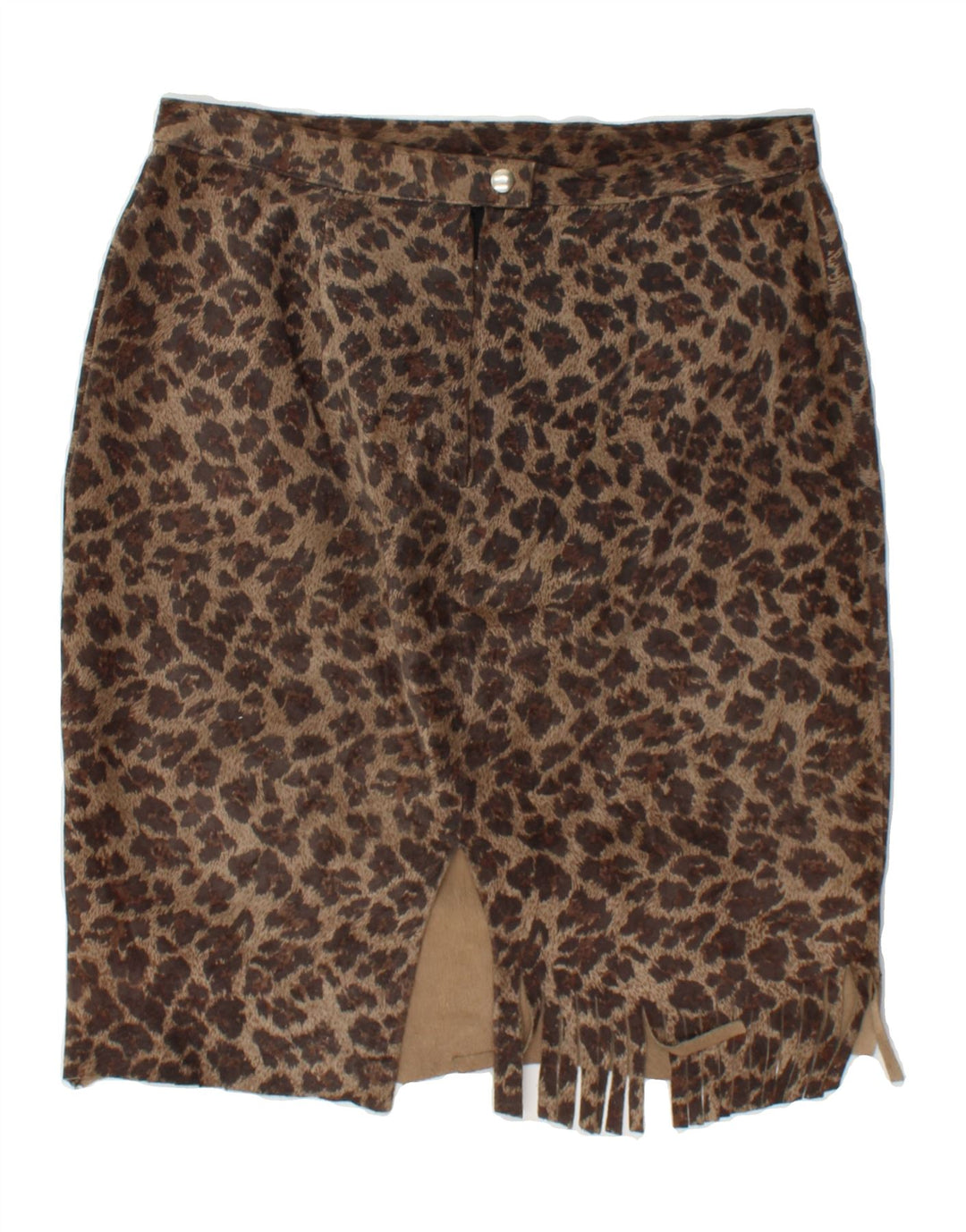 VINTAGE Womens Pencil Skirt W29 Medium Brown Animal Print Vintage Vintage and Second-Hand Vintage from Messina Hembry 