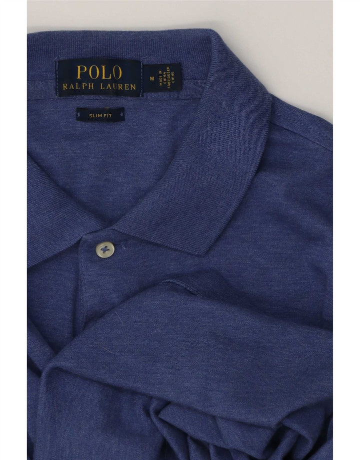 Polo Ralph Lauren Mens Slim Fit Polo Shirt Medium Blue