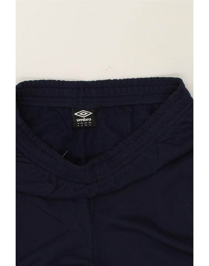 UMBRO Mens Tracksuit Trousers XL Navy Blue Cotton | Vintage Umbro | Thrift | Second-Hand Umbro | Used Clothing | Messina Hembry 