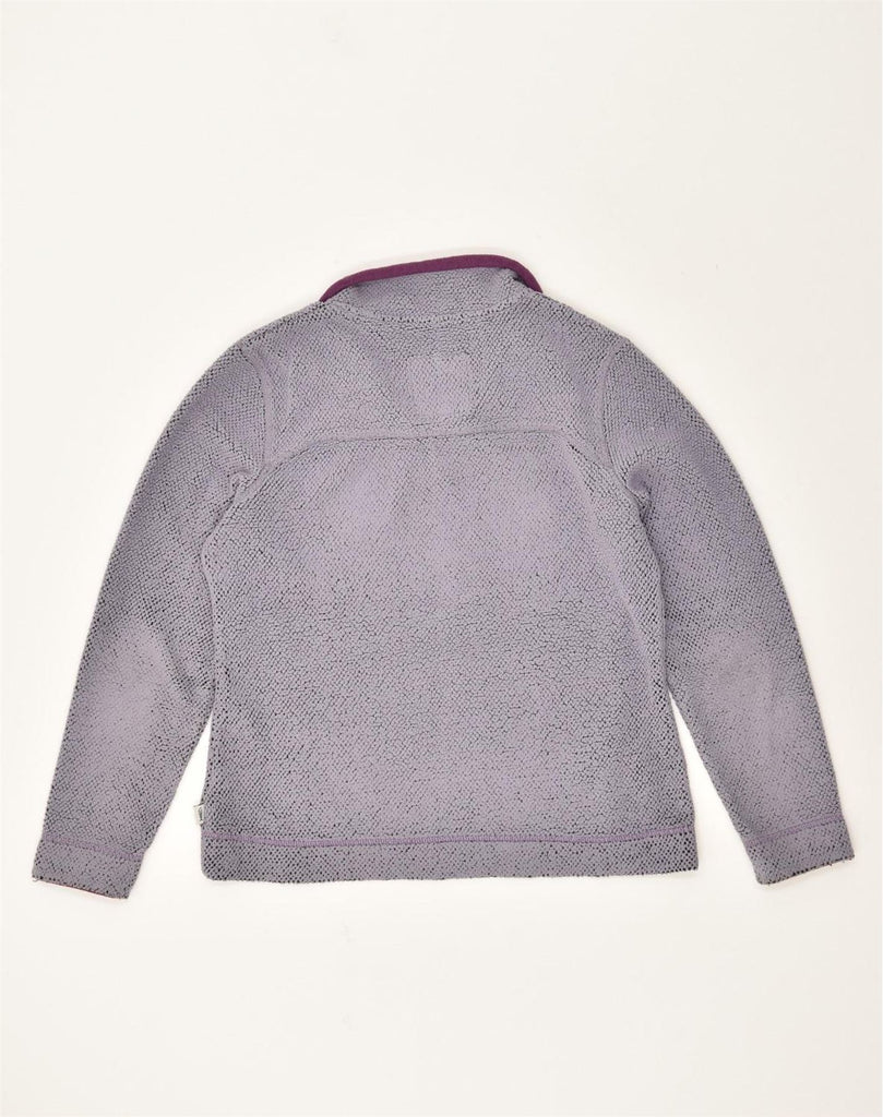 WEIRD FISH Womens Zip Neck Jumper Sweater UK 12 Medium Purple Cotton | Vintage Weird Fish | Thrift | Second-Hand Weird Fish | Used Clothing | Messina Hembry 