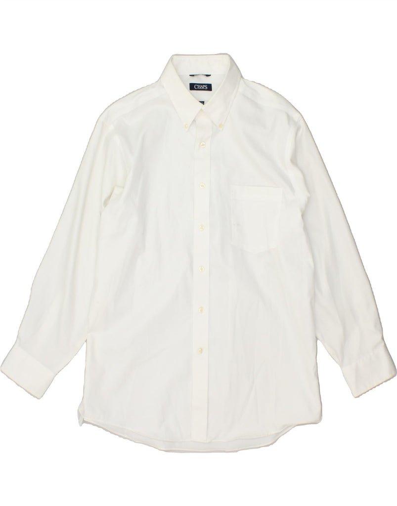 CHAPS Mens Shirt Size 16 1/2 32/33 Large White | Vintage Chaps | Thrift | Second-Hand Chaps | Used Clothing | Messina Hembry 