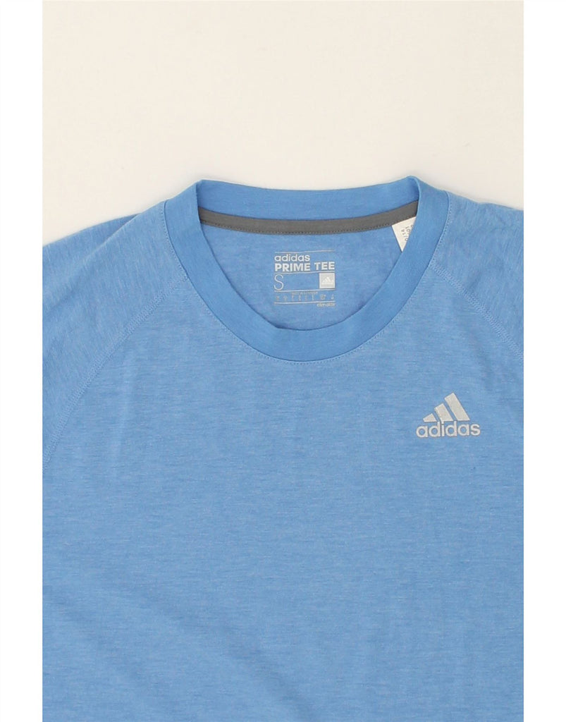 ADIDAS Mens Prime Tee T-Shirt Top Small Blue Polyester | Vintage Adidas | Thrift | Second-Hand Adidas | Used Clothing | Messina Hembry 