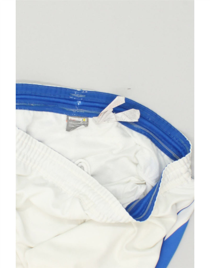 NIKE Mens Sport Shorts Large White Colourblock Polyester | Vintage Nike | Thrift | Second-Hand Nike | Used Clothing | Messina Hembry 