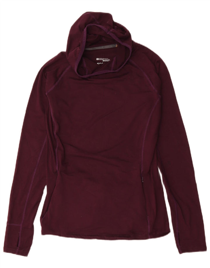 Mountain Warehouse Womens IsoCool Top Long Sleeve UK 12 Medium Burgundy