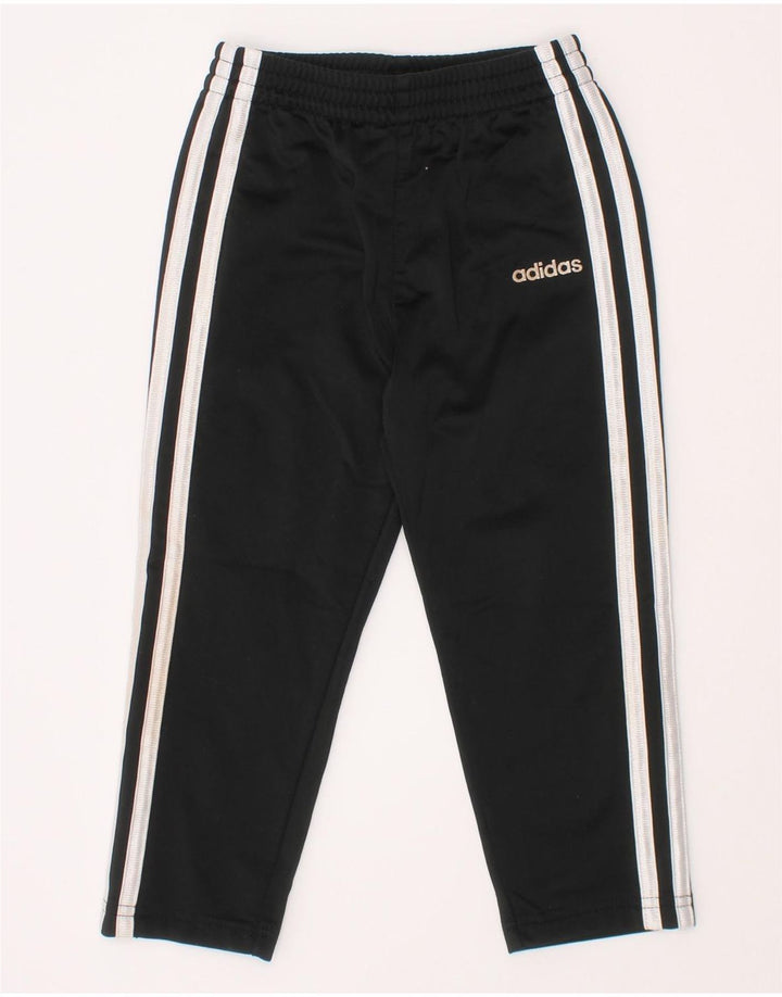 Adidas Boys Tracksuit Trousers 2-3 Years  Black Polyester