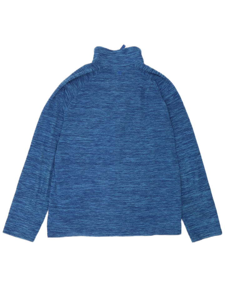 Mountain Warehouse Mens Fleece Jacket UK 38 Medium Blue Flecked Polyester
