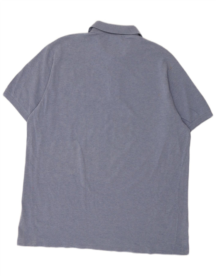 Lacoste Mens Polo Shirt Size 7 2XL Blue Cotton
