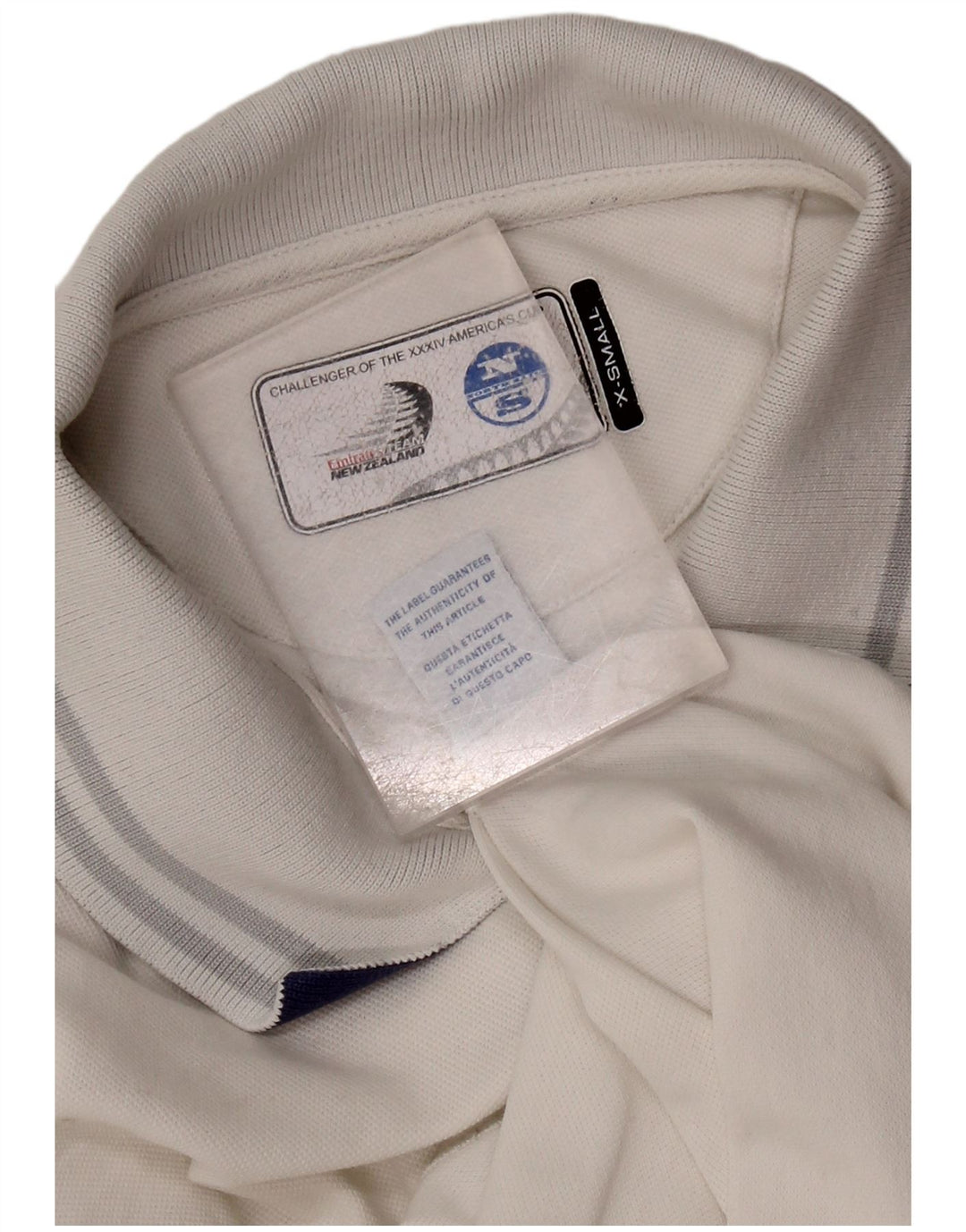 NORTH SAILS Womens New Zealand Graphic Polo Shirt UK 6 XS White