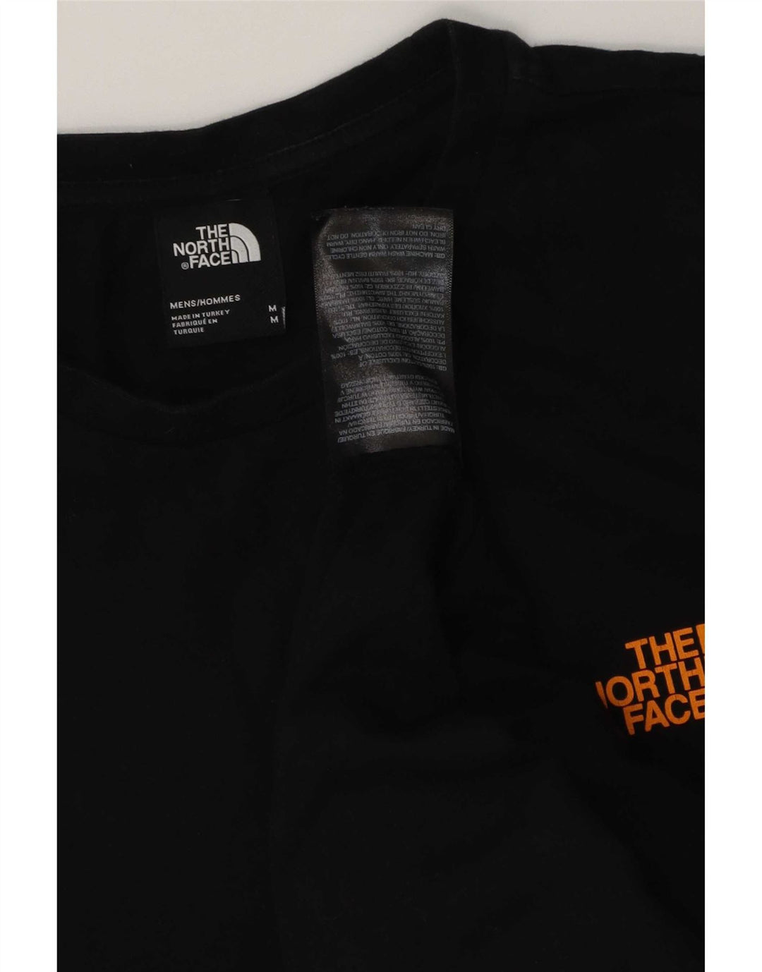 The North Face Mens Graphic T-Shirt Top Medium Black Cotton