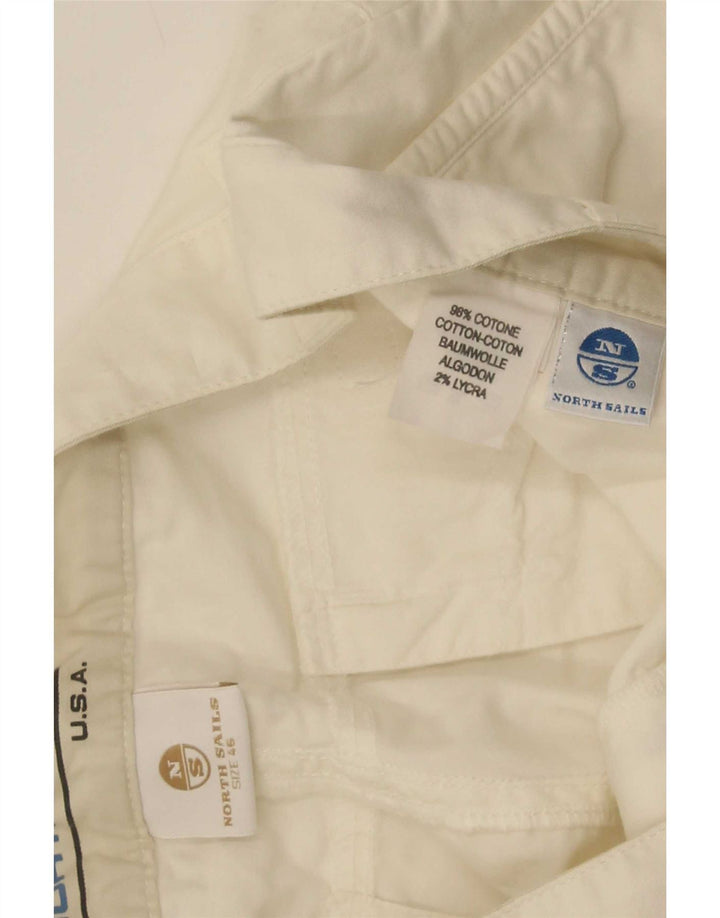North Sails Womens IT 46 Large W36 Off White Cotton