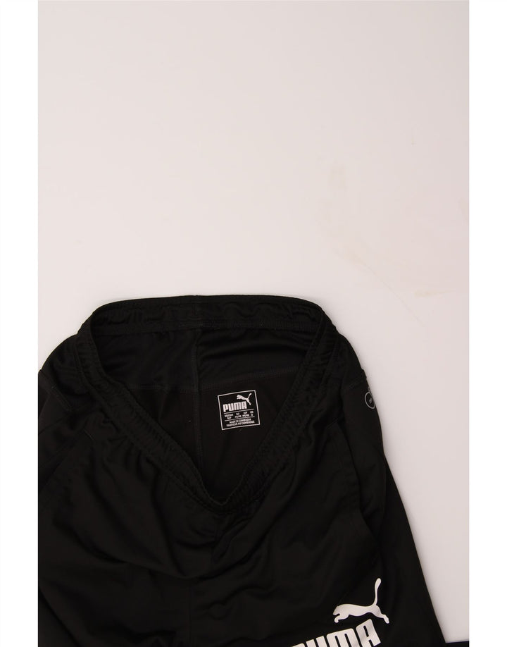 PUMA Mens Graphic Tracksuit Trousers Small  Black Polyester Vintage Puma and Second-Hand Puma from Messina Hembry 