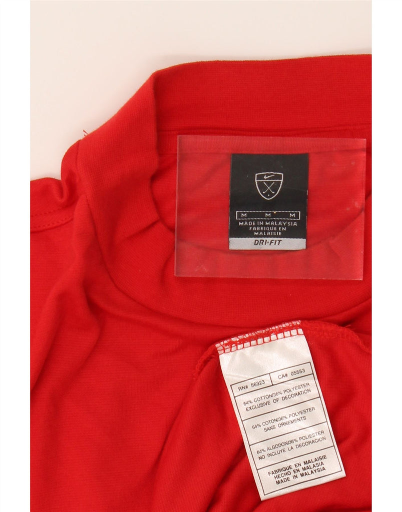 NIKE Mens Dri Fit T-Shirt Top Medium Red Cotton Vintage Nike and Second-Hand Nike from Messina Hembry 