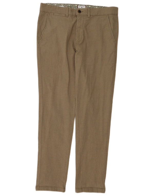 Jack & Jones Mens Slim Chino Trousers W32 L32 Khaki Cotton