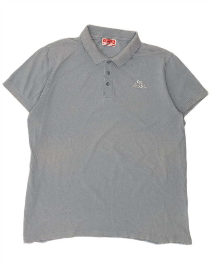 Kappa Mens Polo Shirt 2XL Blue Cotton