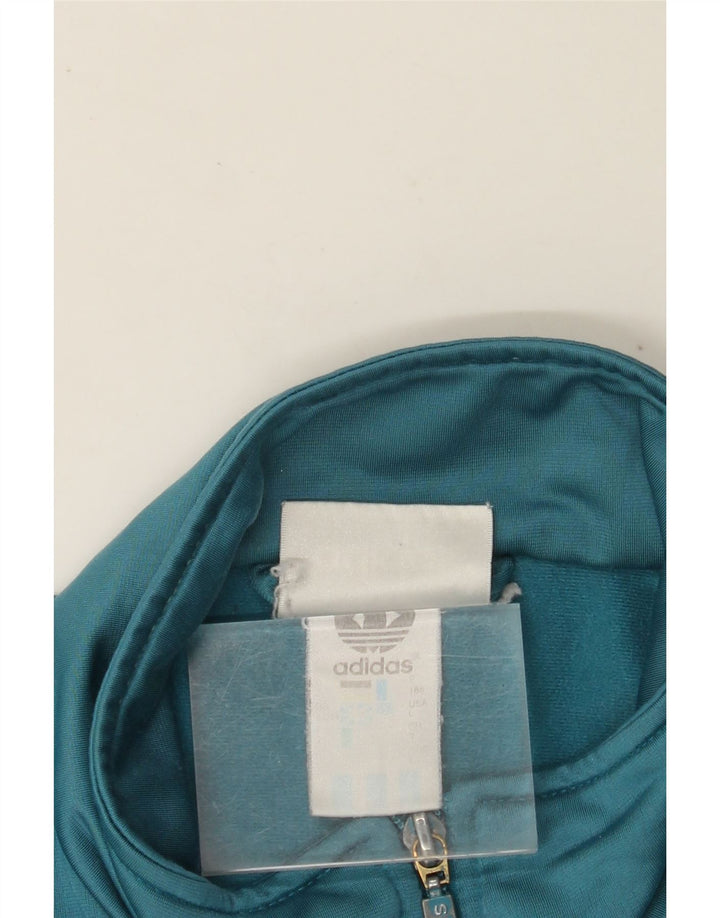 ADIDAS Mens Tracksuit Top Jacket UK 42/44 Large Blue Polyester