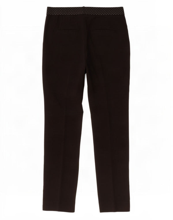 Zara Womens Slim Suit Trousers Small W26 L27 Black Spotted