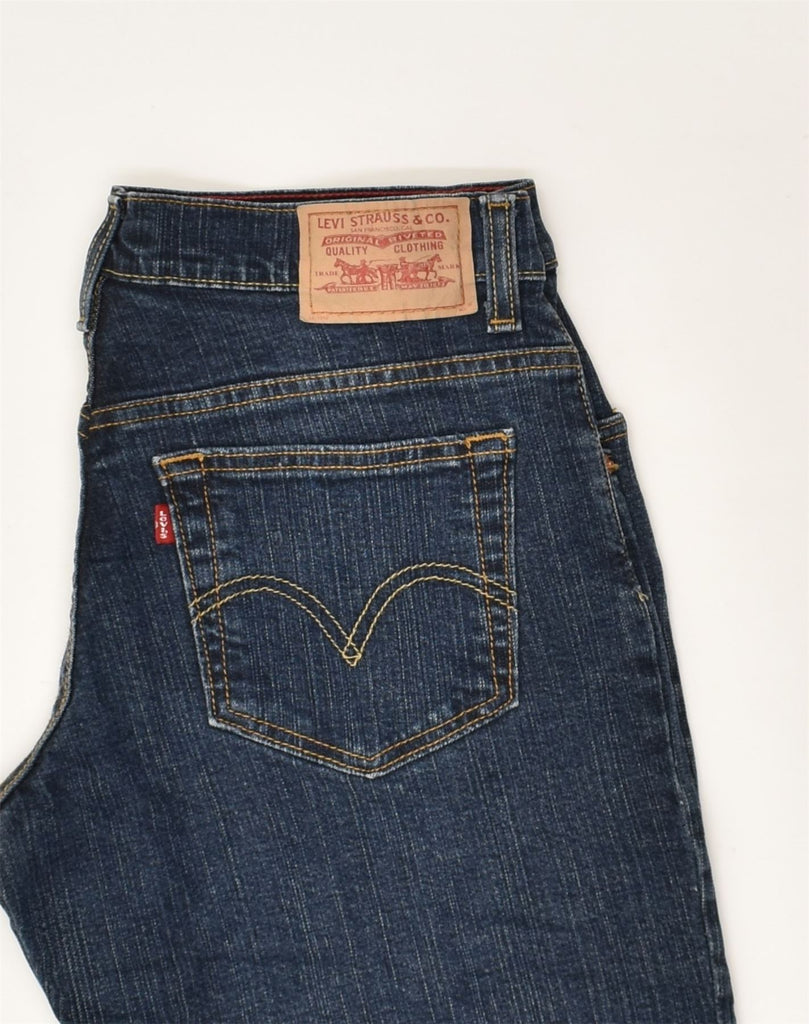 LEVI'S Womens 550 Relaxed Fit Bootcut Jeans W29 L30  Navy Blue Cotton | Vintage Levi's | Thrift | Second-Hand Levi's | Used Clothing | Messina Hembry 