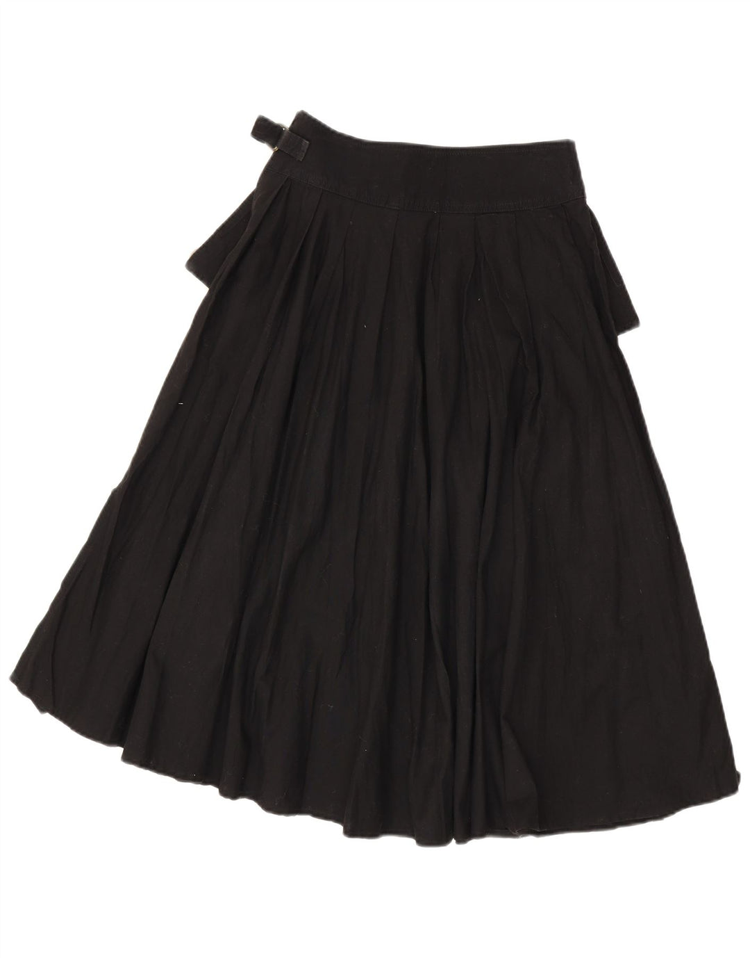 Vintage Womens Flared Skirt Small W26 Black Cotton