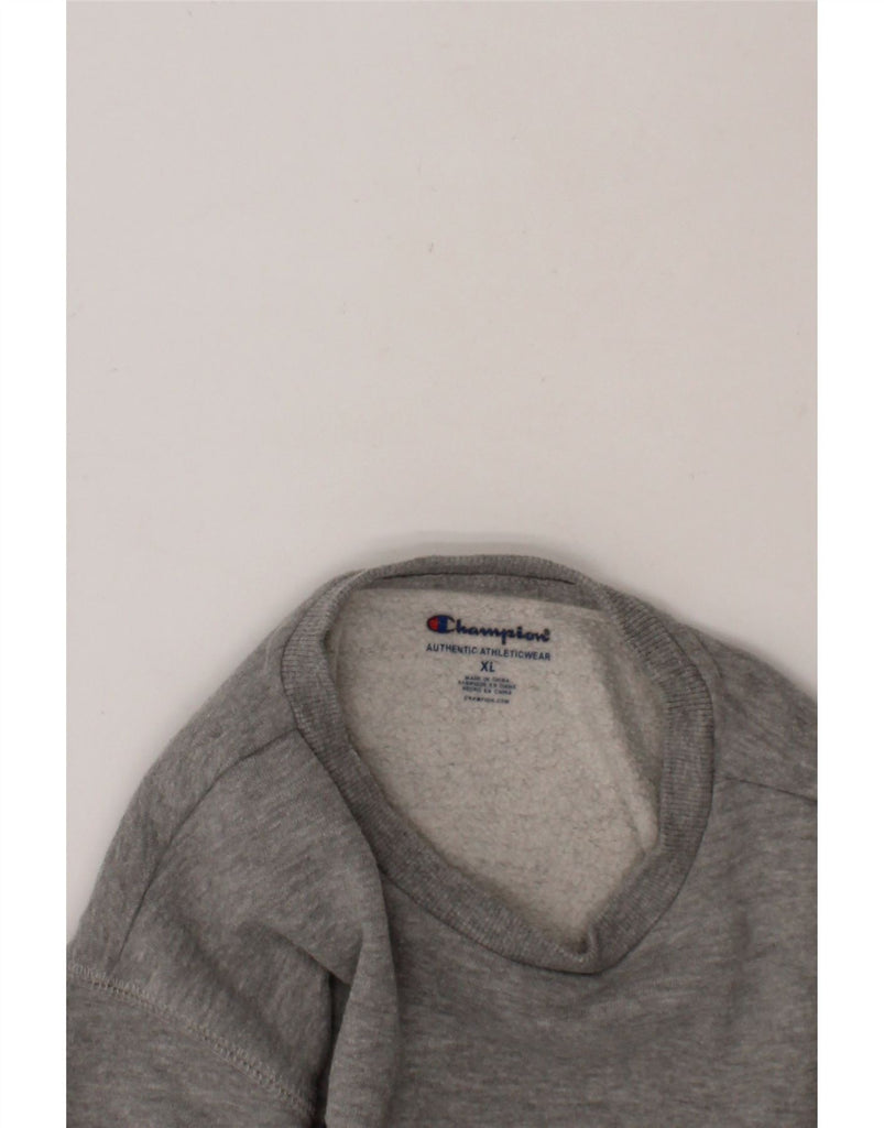 CHAMPION Boys Graphic Sweatshirt Jumper 13-14 Years XL Grey Cotton Vintage Champion and Second-Hand Champion from Messina Hembry 