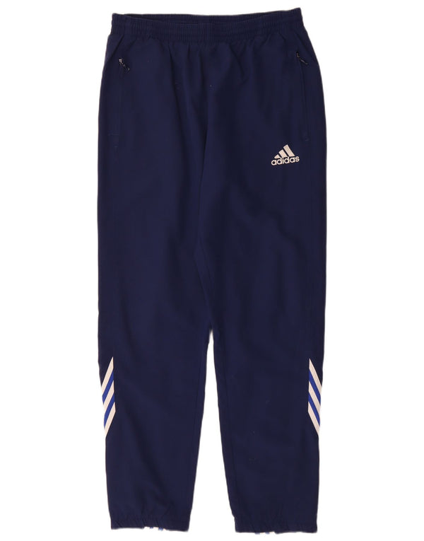 ADIDAS Mens Tracksuit Trousers UK 38/40 Medium Navy Blue Polyester