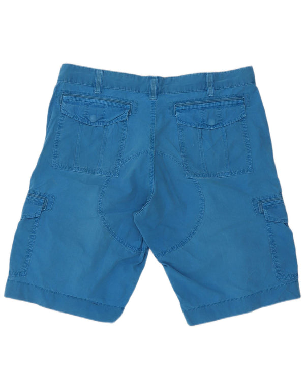 Napapijri Mens Geographic Cargo Shorts W36 Large Blue Cotton