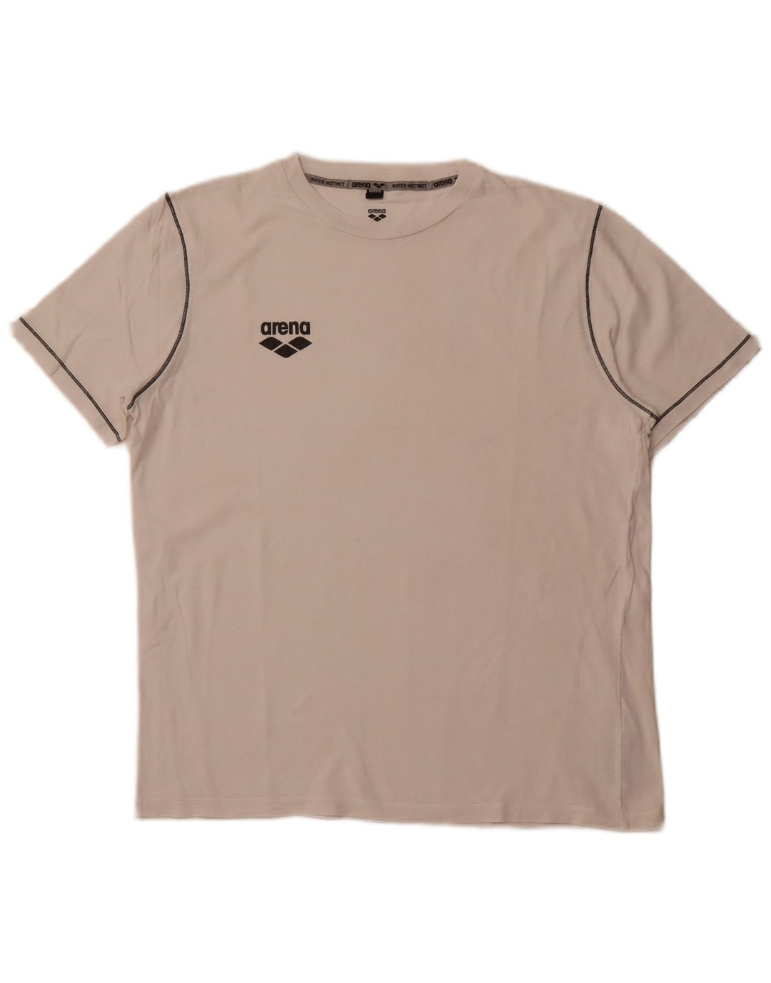 Arena Womens T-Shirt Top UK 12 Medium White Cotton