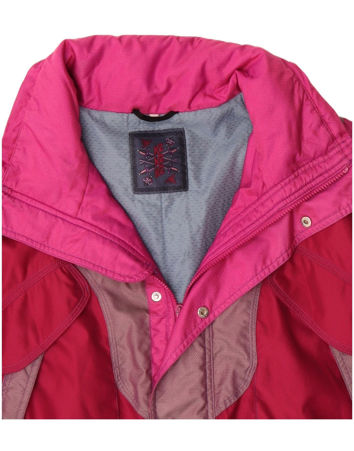 VINTAGE Mens Ski Jacket UK 44 2XL Red Colourblock