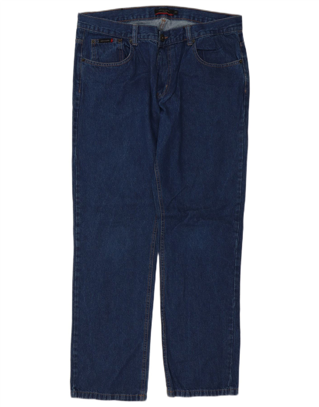 Pierre Cardin Mens Straight Jeans W36 L32 Blue Cotton