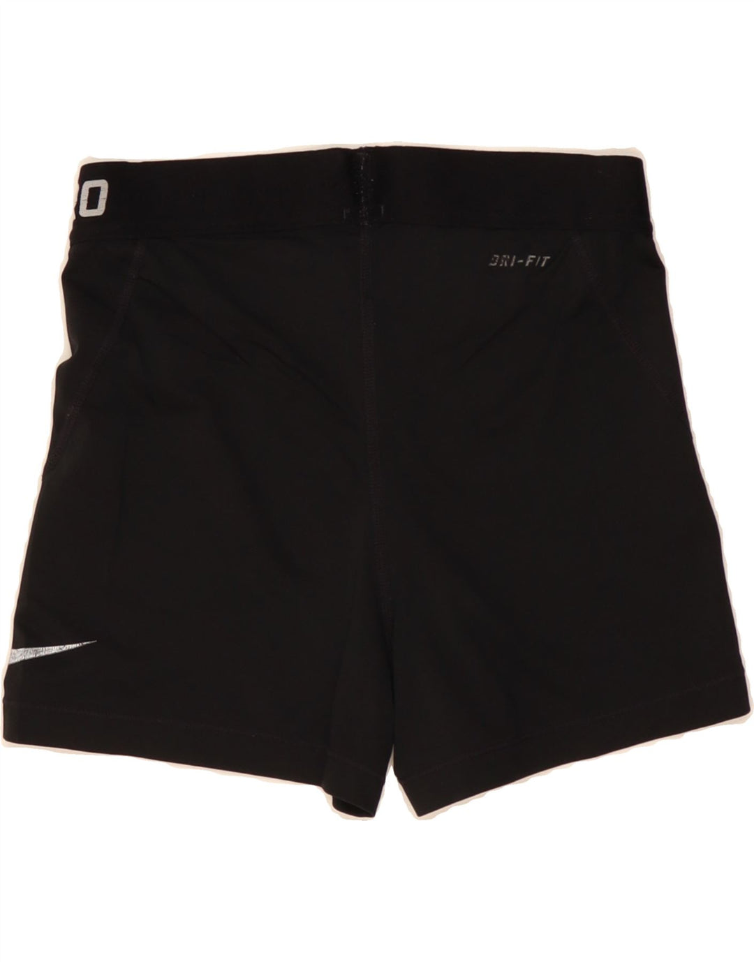 NIKE Boys Dri Fit Graphic Sport Shorts 10-11 Years Medium Black Polyester Vintage Nike and Second-Hand Nike from Messina Hembry 