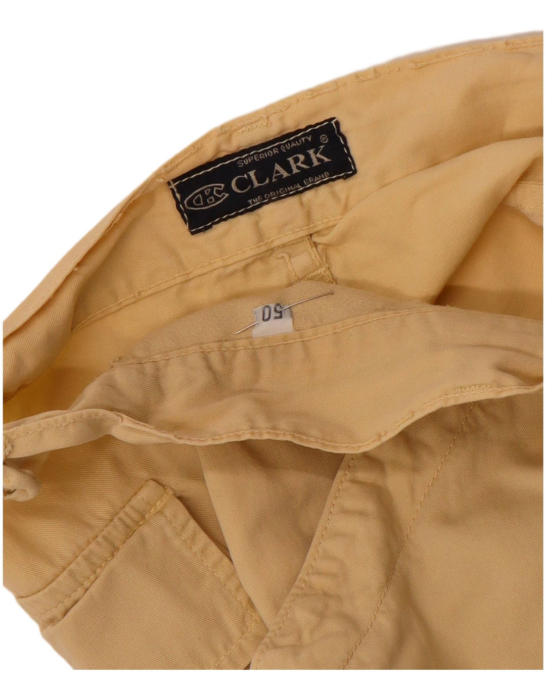 CLARK Mens Cargo Shorts IT 50 Large W34 Beige