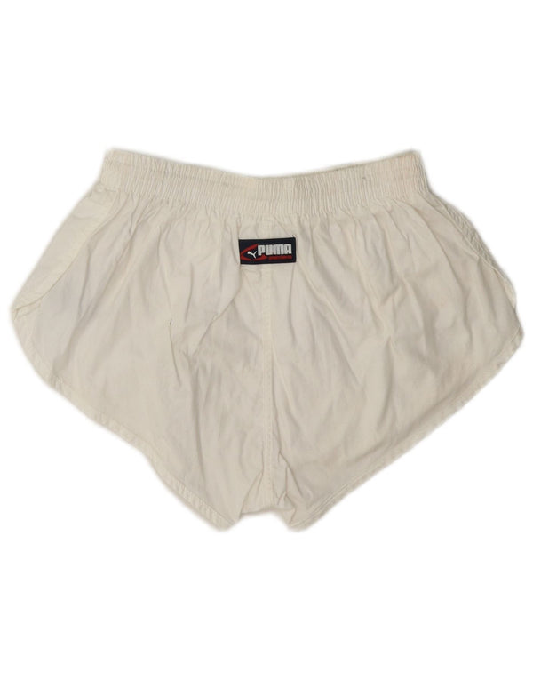 Puma Womens Sport Shorts UK 10 Small White