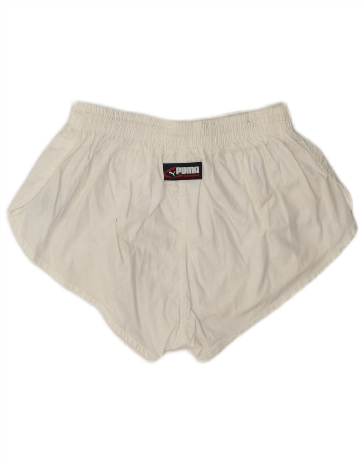 Puma Womens Sport Shorts UK 10 Small White