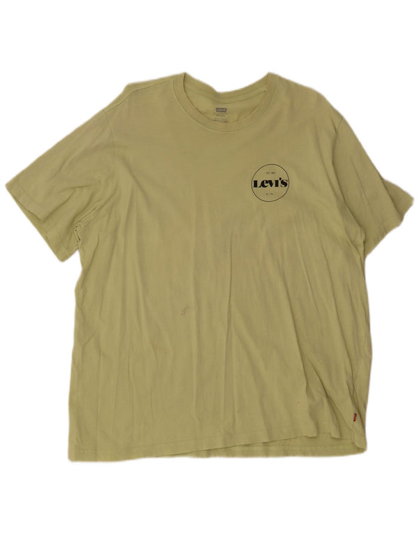 Levi's Mens Relaxed T-Shirt Top XL Khaki Cotton