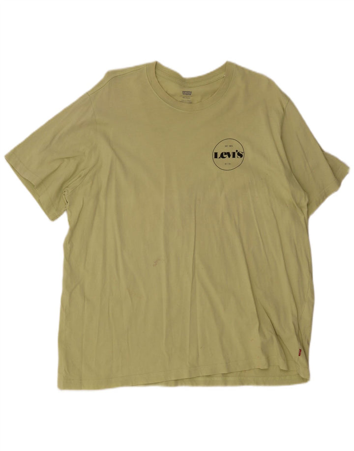 Levi's Mens Relaxed T-Shirt Top XL Khaki Cotton