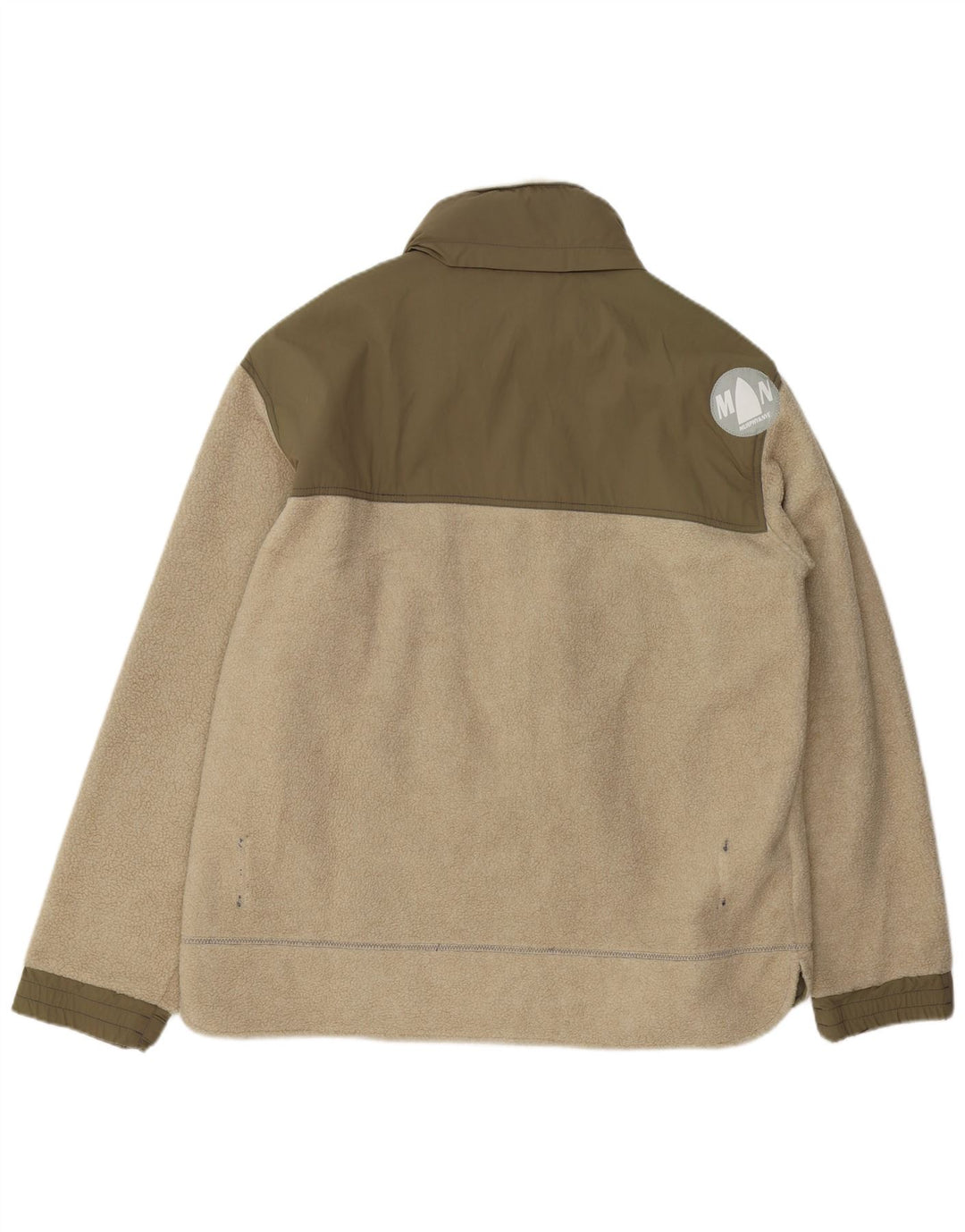 Murphy & Nye Mens Fleece Jacket UK 44 2XL Green Colourblock Acrylic