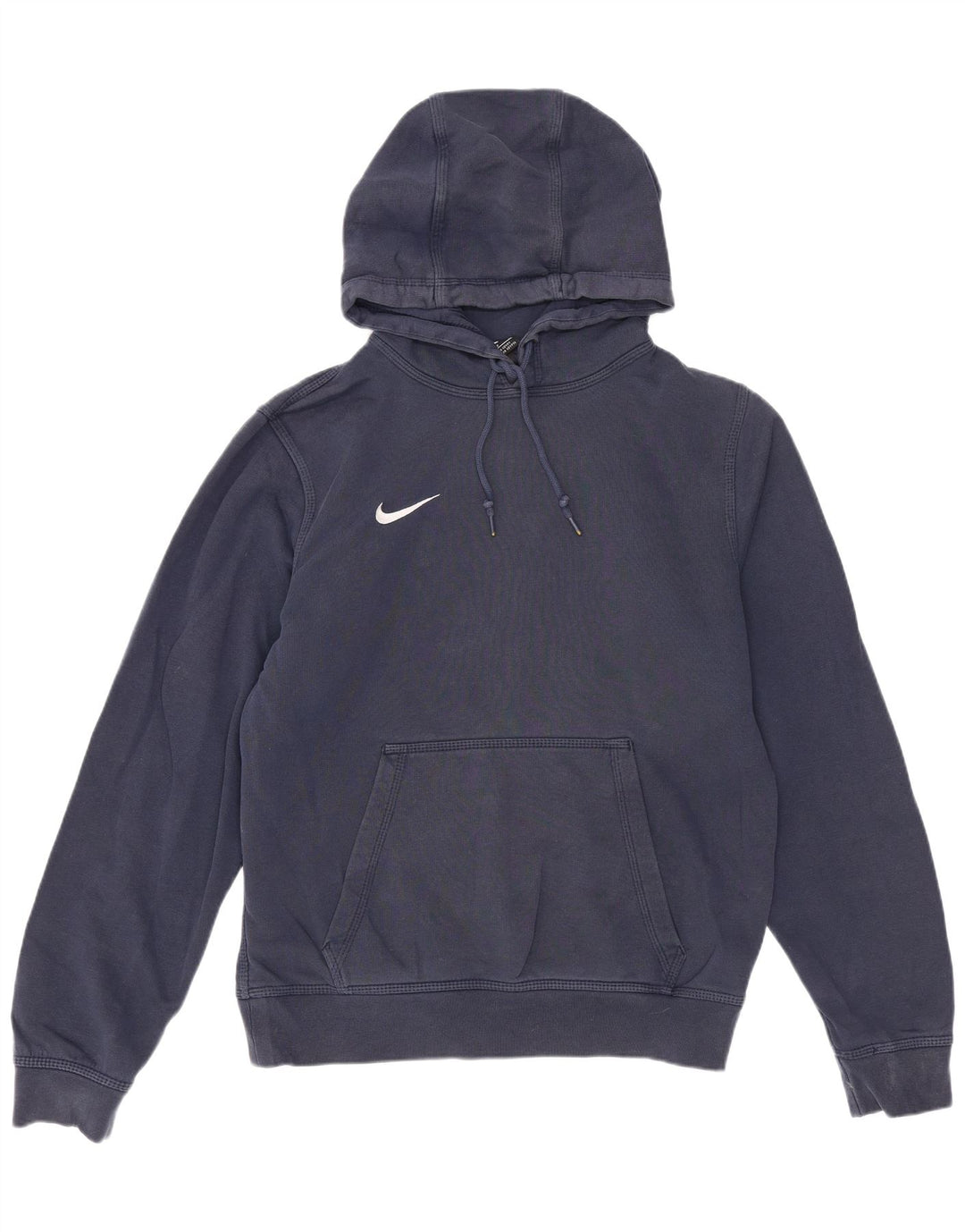 Nike Mens Hoodie Jumper Small Navy Blue Cotton
