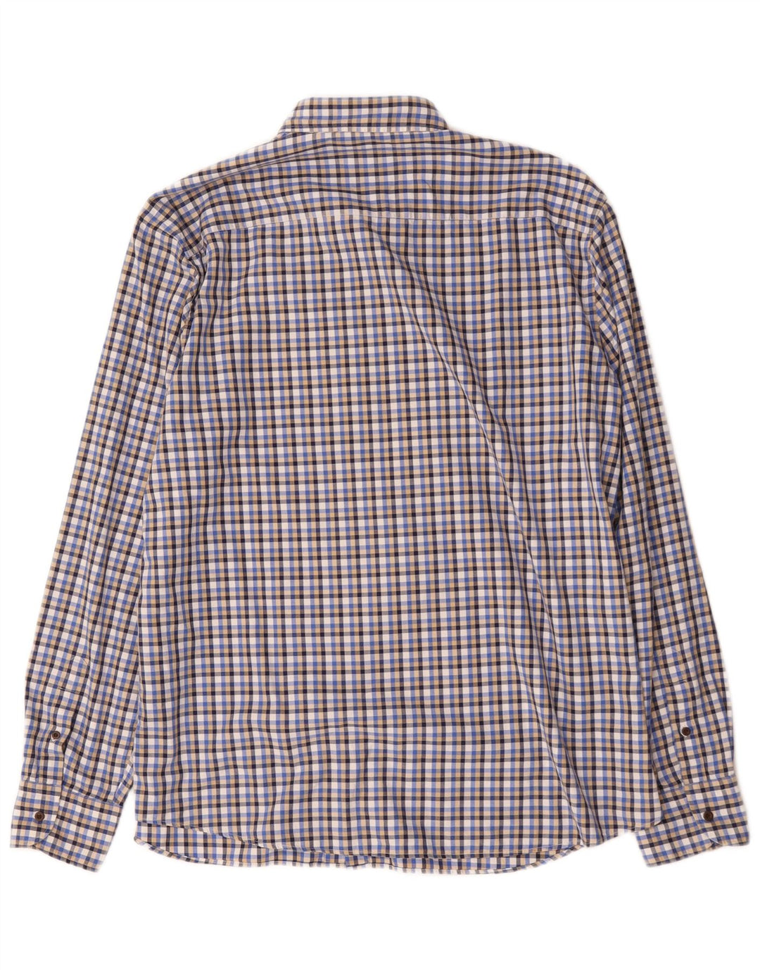Massimo Dutti Mens Shirt 2XL Blue Check