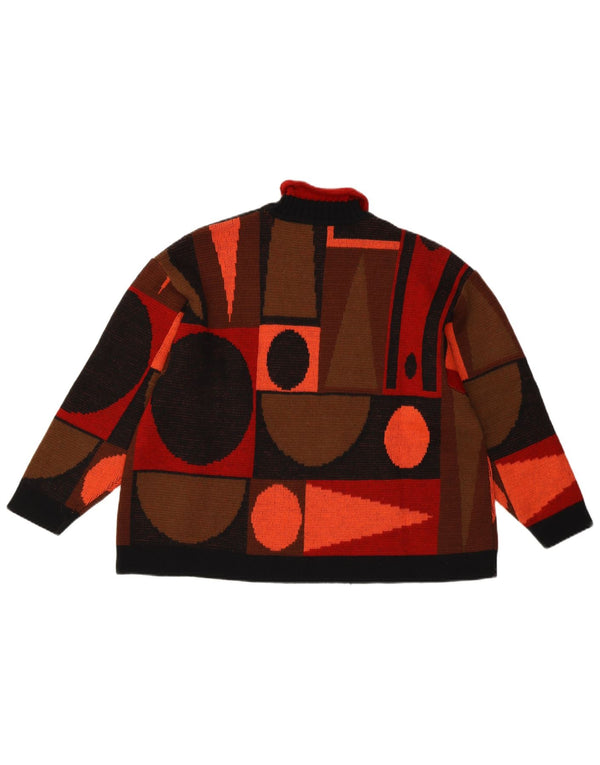 Ernestina Cerini Womens Roll Neck Jumper Sweater IT 42 Medium Multicoloured