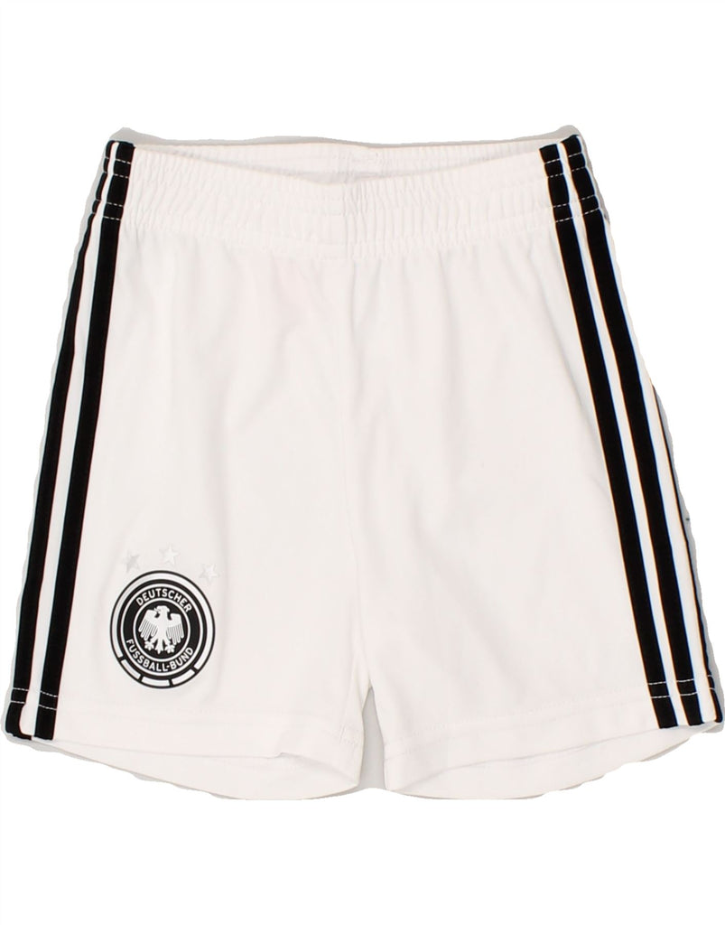 ADIDAS Baby Boys Deutscher Fussball Bund Sport Shorts 12-18 Months White | Vintage Adidas | Thrift | Second-Hand Adidas | Used Clothing | Messina Hembry 