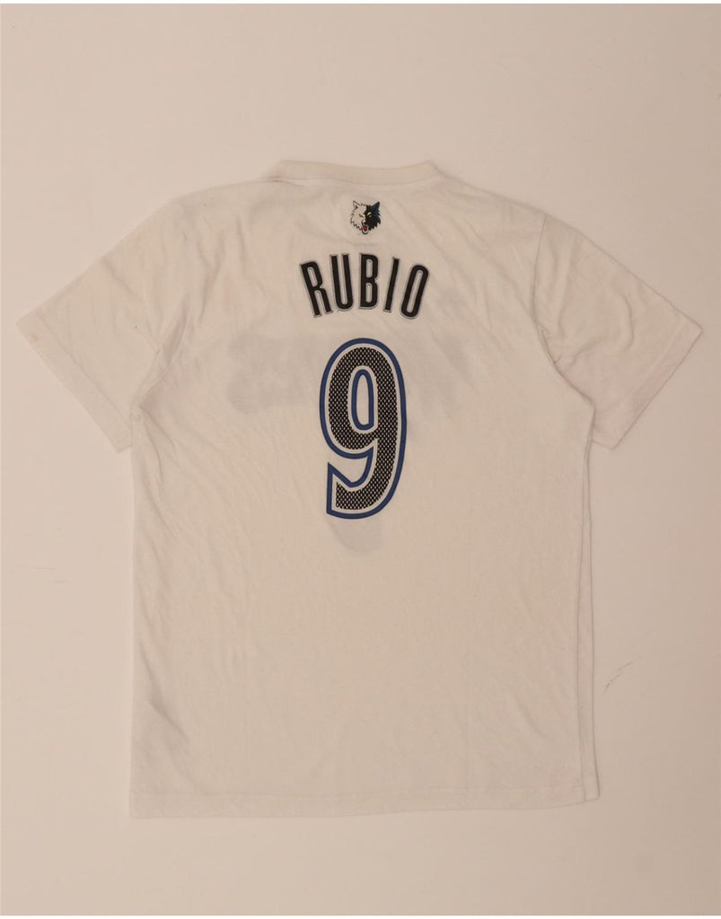 ADIDAS Womens Timberwolves Graphic T-Shirt Top UK 16 Large White Polyester Vintage Adidas and Second-Hand Adidas from Messina Hembry 