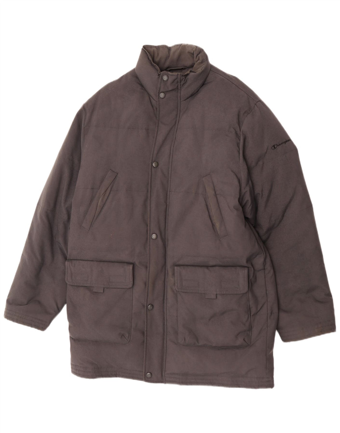 Champion Mens Padded Coat UK 38 Medium Black Nylon