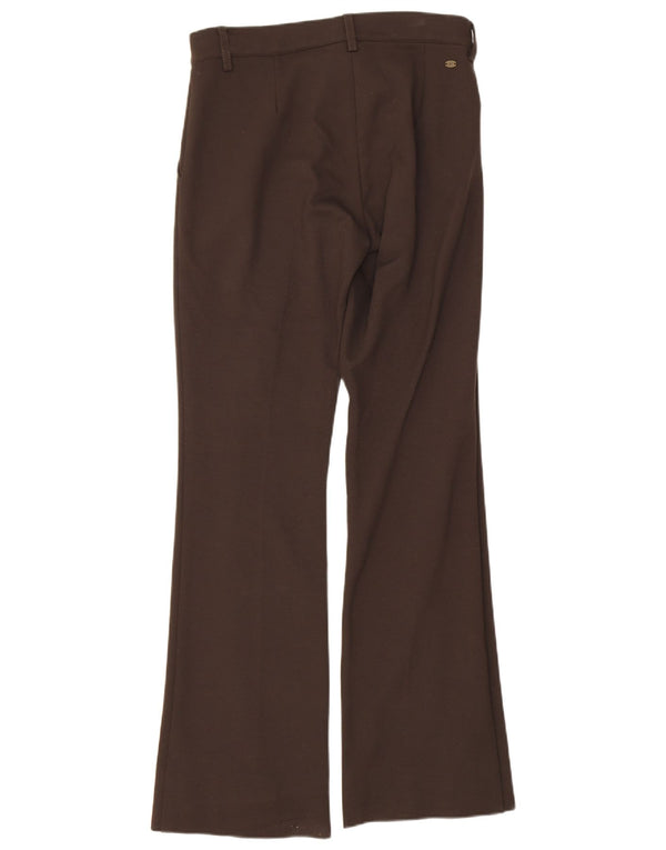Marella Womens EMME Bootcut Pegged Chino Trousers UK 6 XS W26 L29 Brown